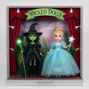 El ícono de la cultura pop: Muñecas Wicked (Elphaba y Glinda)